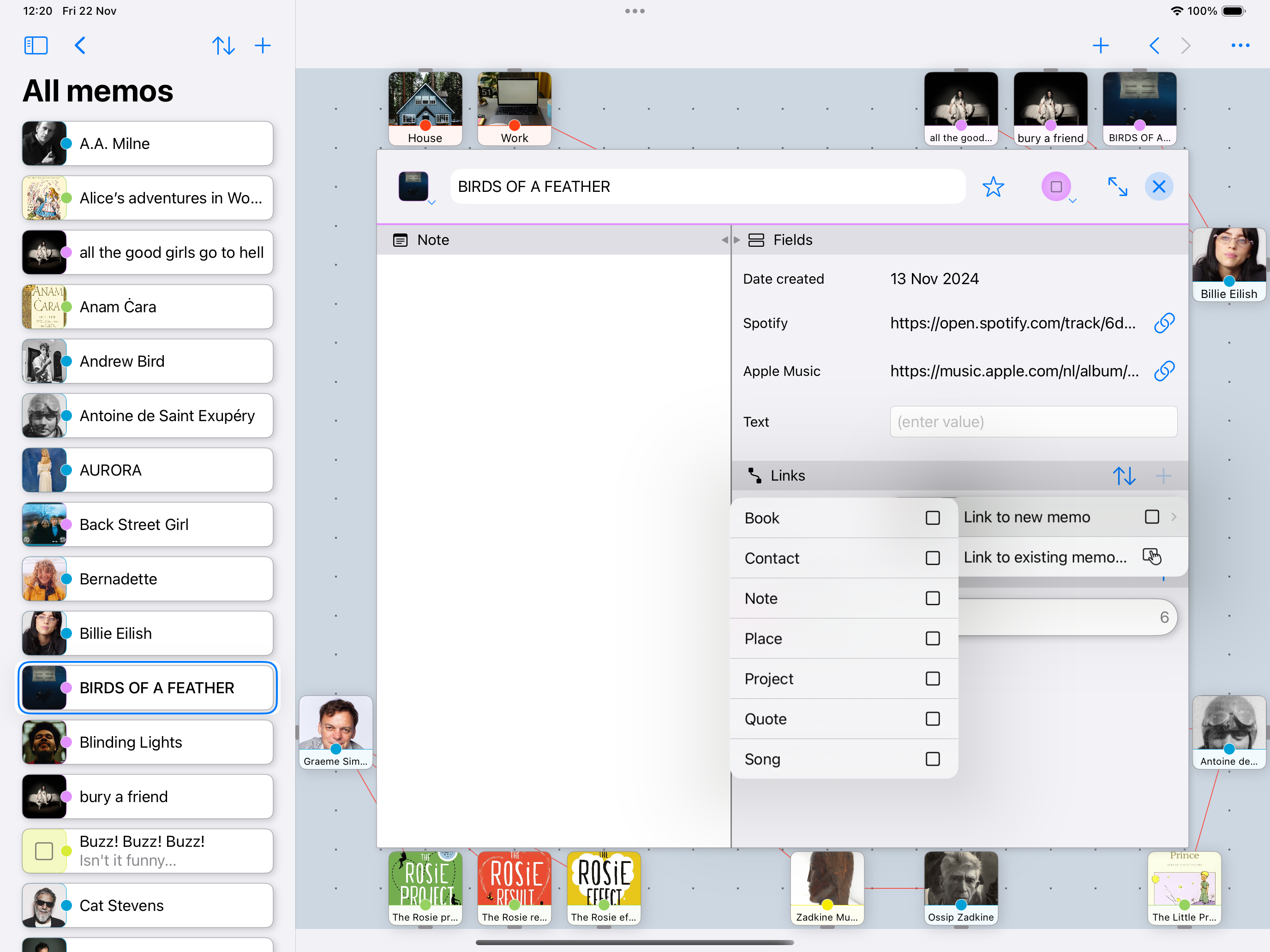 add link menu